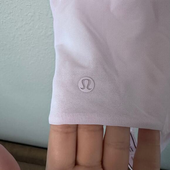 Lululemon Wundermost Nulu Mesh Scoop-Back Thong Bodysuit Pink Organza L NWT - Picture 5 of 8